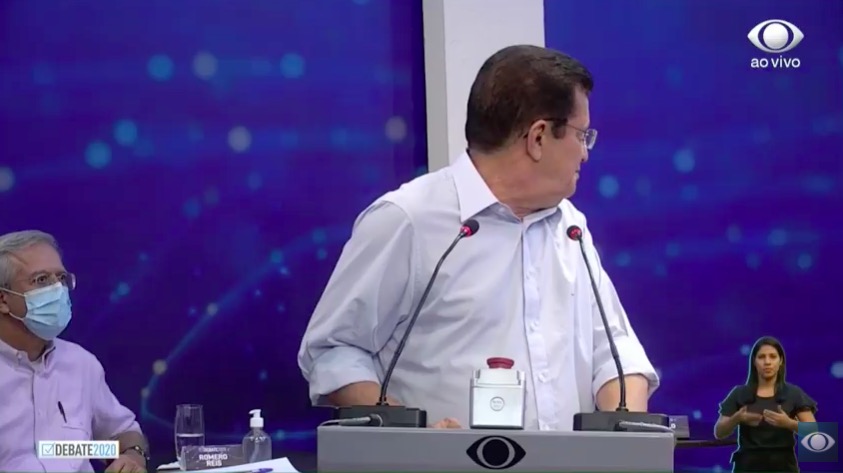 Candidato Alfredo Nascimento em debate da TV Band.