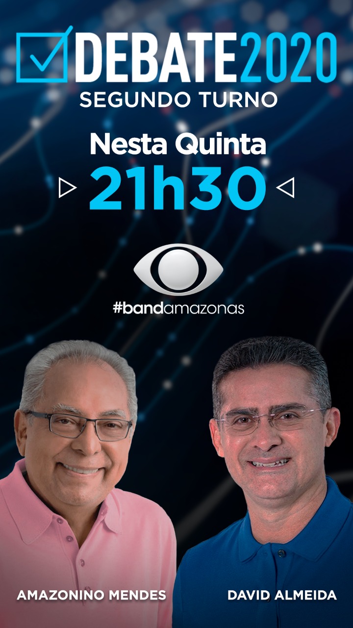 O debate entre os candidatos à prefeitura de Manaus que disputam o 2º turno das eleições será no dia 19 de Novembro, as 21h30, com duração de 60 minutos.