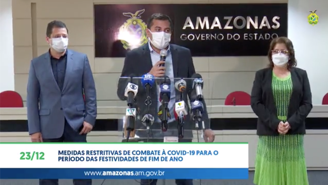 Governo do Amazonas anuncia novas medidas restritivas por 15 dias