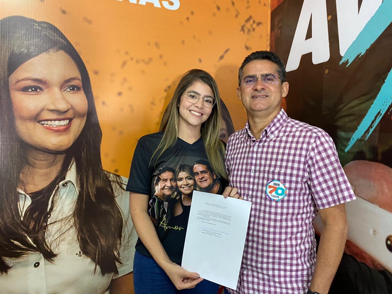 Fernanda Aryel Almeida, filha do prefeito eleito de Manaus, David Almeida, assumiu a presidência nacional do núcleo Jovem Avante.