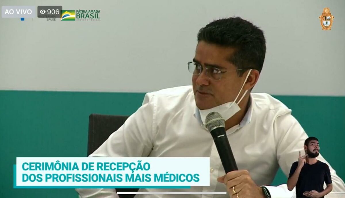 O prefeito de Manaus David Almeida festejou o teto do SUS dobrado e anunciou melhorias em evento com o ministro da saúde, Eduardo Pazuello.