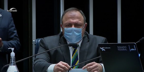 O ministro da Saúde Eduardo Pazuello, afirmou que não foi avisado sobre a falta de oxigênio em Manaus no começo deste ano.