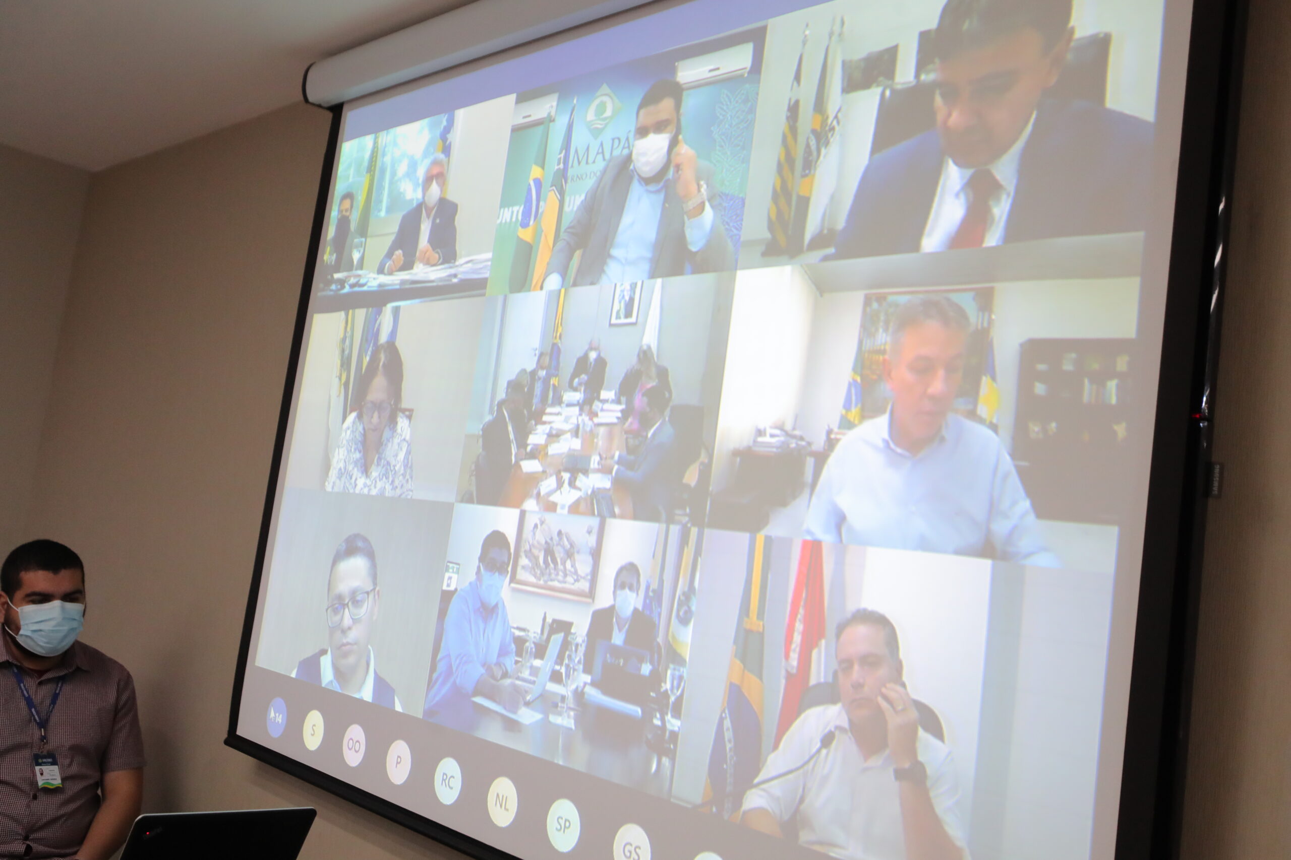 O governador Wilson Lima participou da primeira reunião do novo ministro da Saúde (MS), Marcelo Queiroga, com os governadores em encontro virtual.