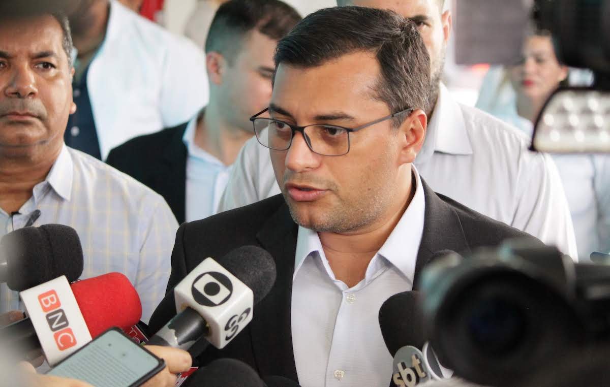O governador do Amazonas, Wilson Lima (PSC), disse que vai processar o senador Eduardo Braga (MDB) por propagar fake news (mentira).
