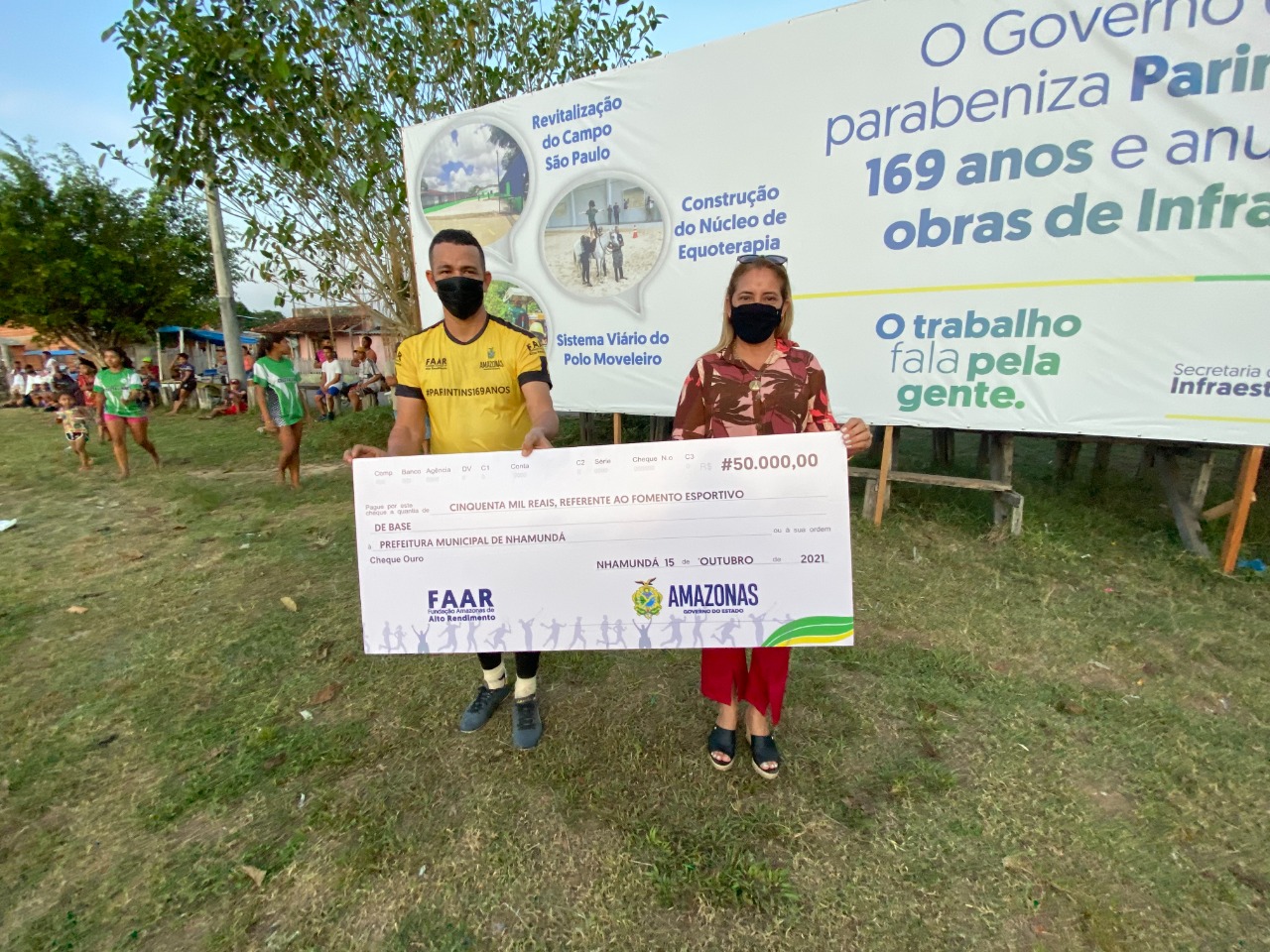 O Governo do Amazonas, por meio da Faar, anunciou o investimento de R$ 50 mil reais para o esporte de Nhamundá.