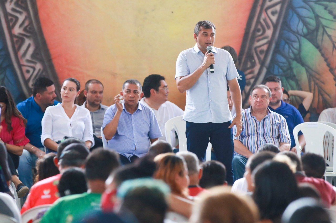 O governador Wilson Lima anunciou, nesta sexta-feira (1º/04), investimentos de R$ 17,9 milhões em infraestrutura para Rio Preto da Eva.
