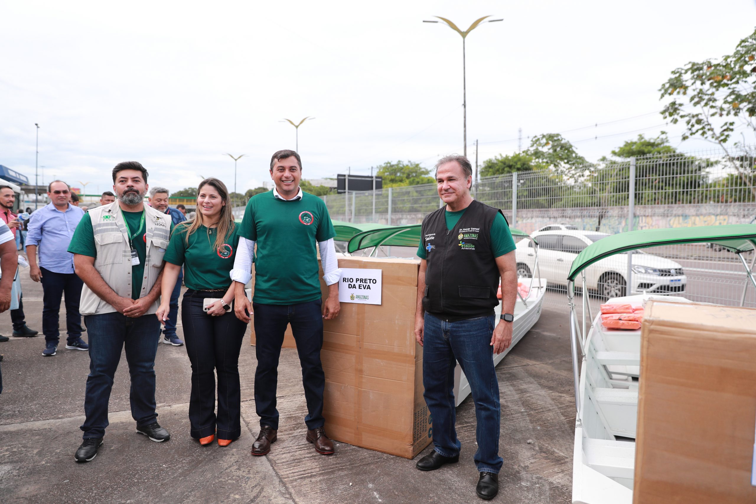 O governador Wilson Lima entregou 414 equipamentos de combate à malária e à dengue para fortalecer o controle das doenças no interior.