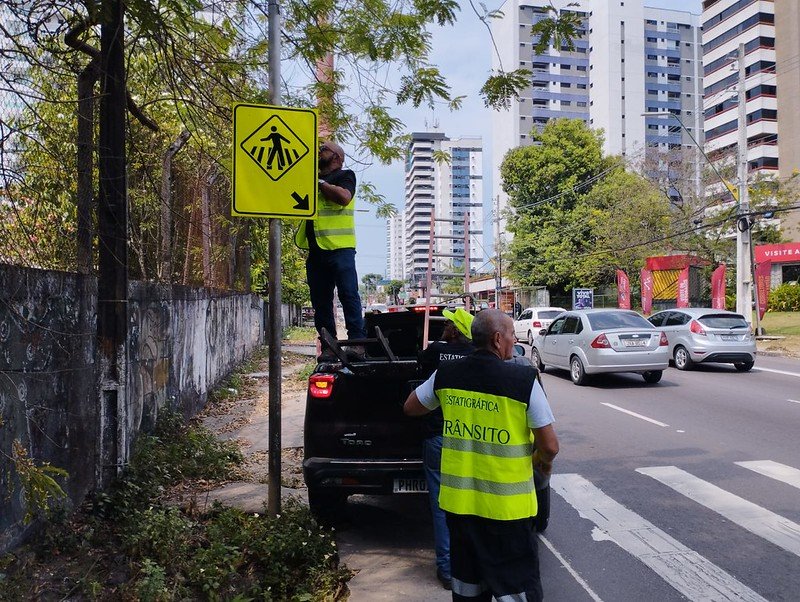 A Prefeitura de Manaus, por meio do Instituto Municipal de Mobilidade Urbana (IMMU), instalou, nesta sexta-feira, 19/8.