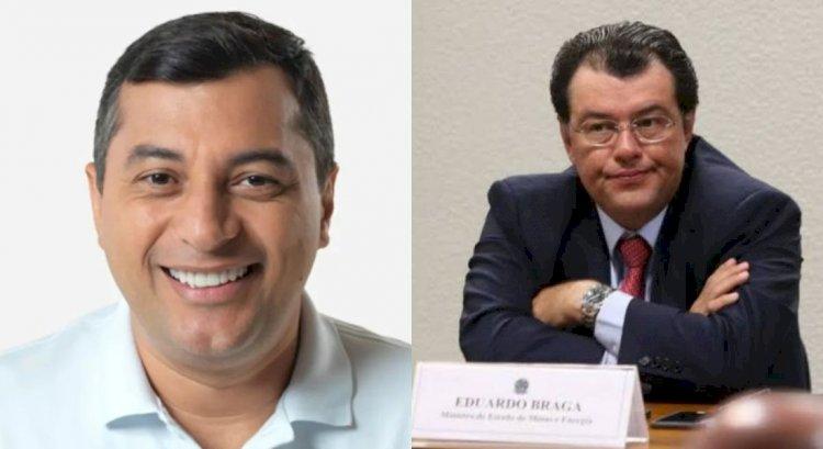 O governador Wilson Lima (União Brasil), que disputa a reeleição, e o senador Eduardo Braga (MDB) disputarão o 2º turno da eleição no AM.