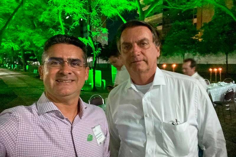O prefeito de Manaus, David Almeida (Avante), se encontra com o presidente Jair Bolsonaro (PL), nesta segunda-feira (10).