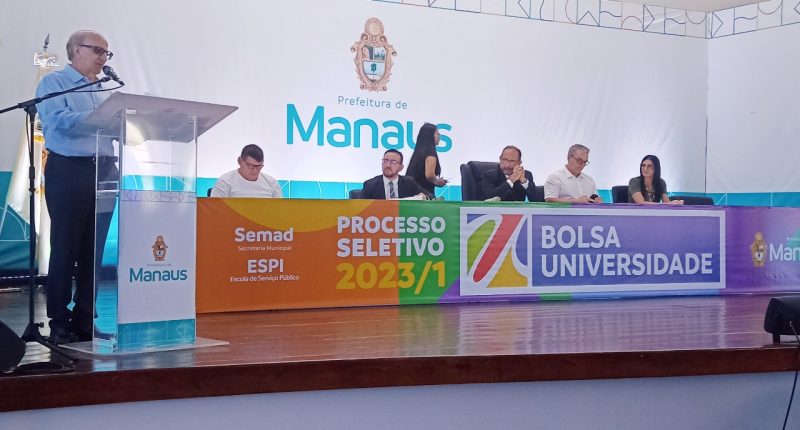 A prefeitura de Manaus lançou no edital do processo seletivo para o Programa Bolsa Universidade.