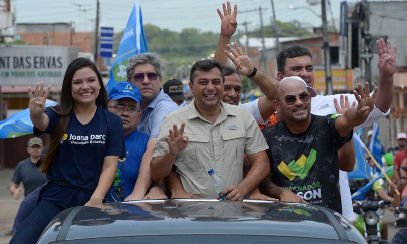O candidato à reeleição, governador Wilson Lima, percorreu os municípios de Itapiranga, São Sebastião do Uatumã e Urucará, na última semana,