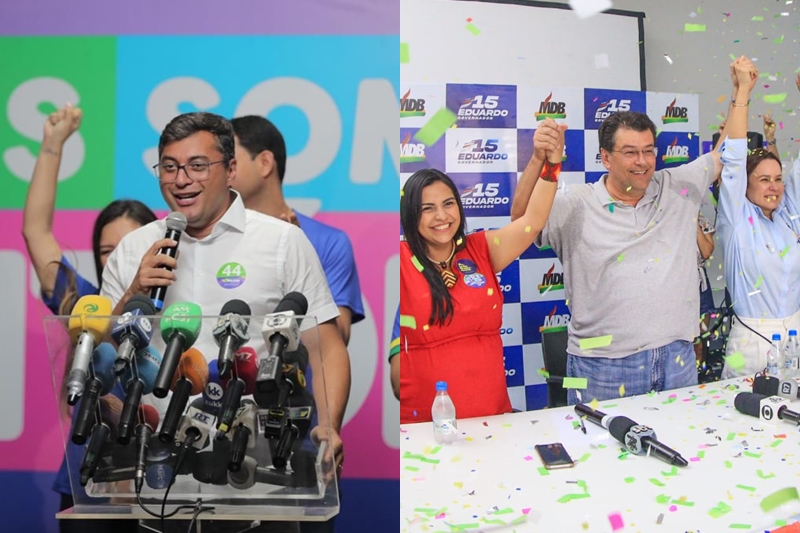 A votação para governador do Amazonas mostrou larga vantagem do candidato à reeleição Wilson Lima (União Brasil) sobre o Eduardo Braga (MDB)