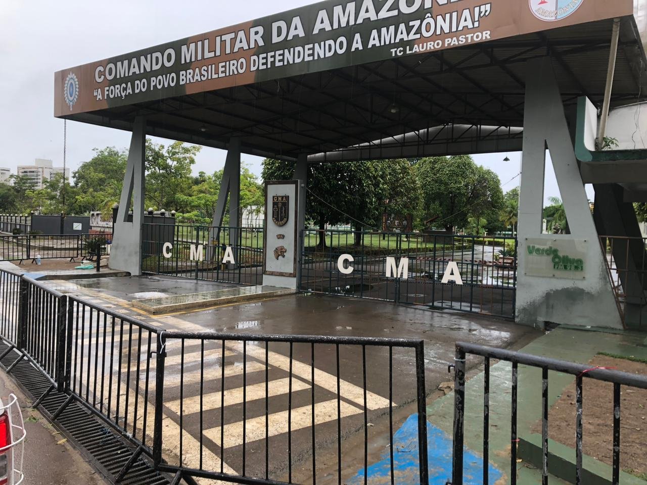 CMA Forças de Segurança do Amazonas retiram acampamento da frente do CMA
