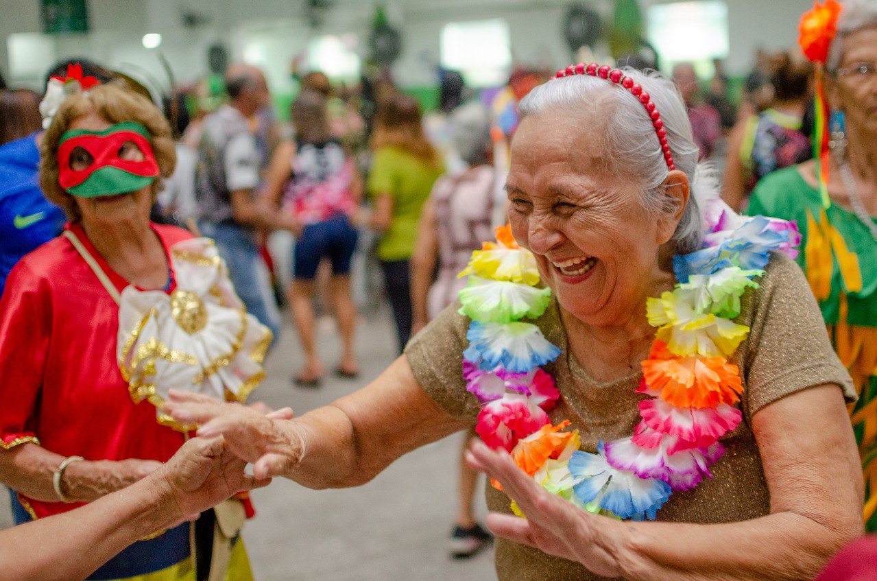 A Sejusc promoveu o primeiro grito de Carnaval com idosos assistidos pela Secretaria Executiva Adjunta dos Direitos da Pessoa Idosa (Seadpi).