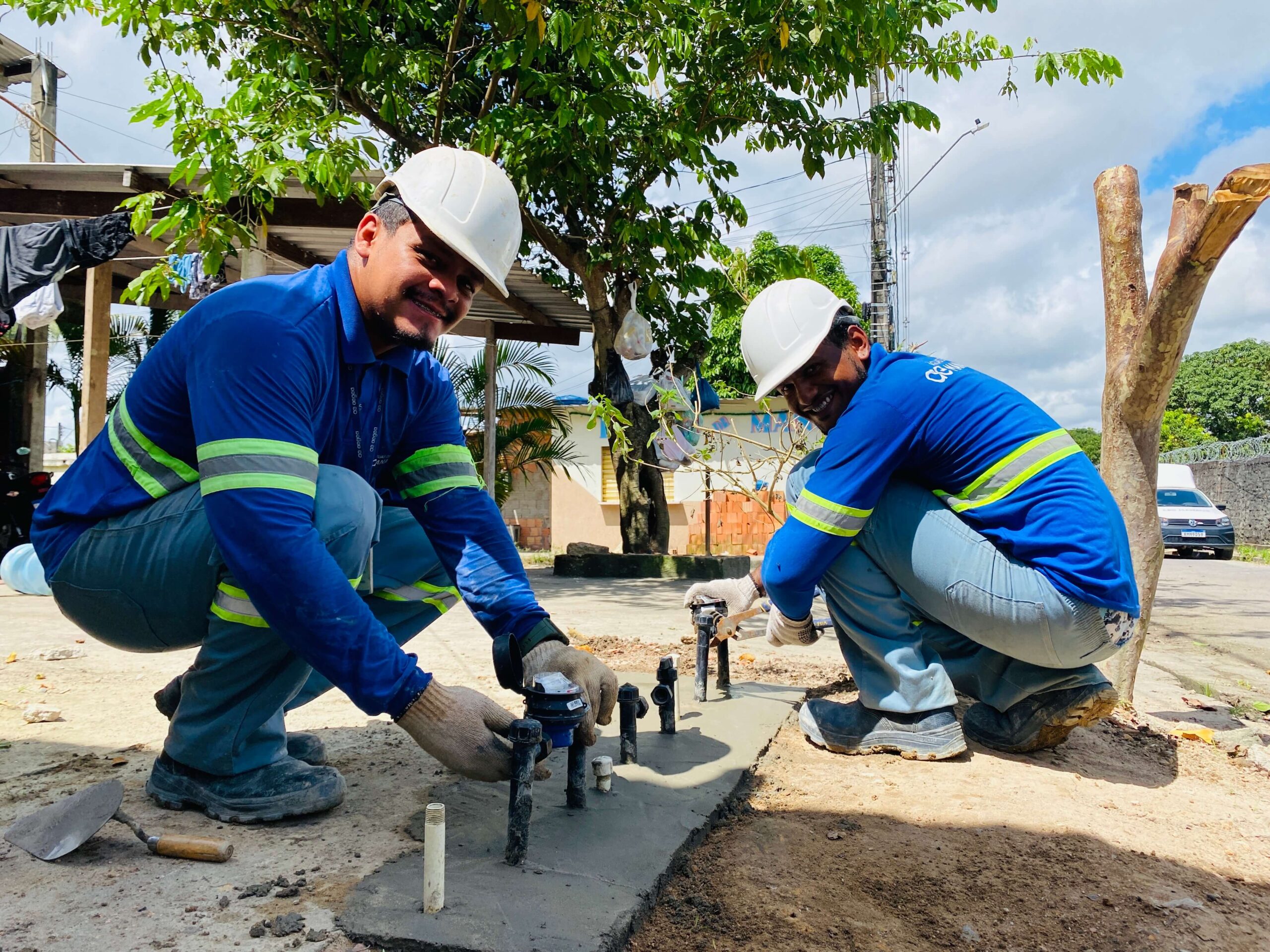 Mais de 5 mil metros de redes foram implantados para levar água até comunidade na Zona Norte. Sistema entra em operação nas próximas semanas