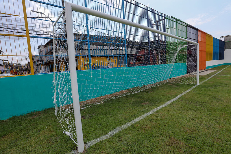 David Almeida, e o secretário de Infraestrutura inauguraram o novo complexo esportivo do Lusitânia, no bairro Crespo, zona Sul da cidade