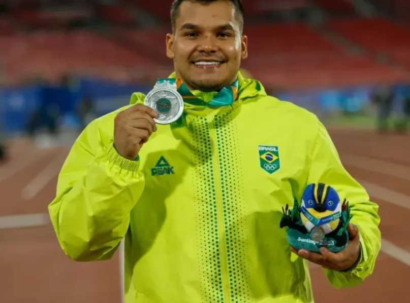 Atleta amazonense Pedro nunes, medalhista nos Jogos Pan-Americanos.