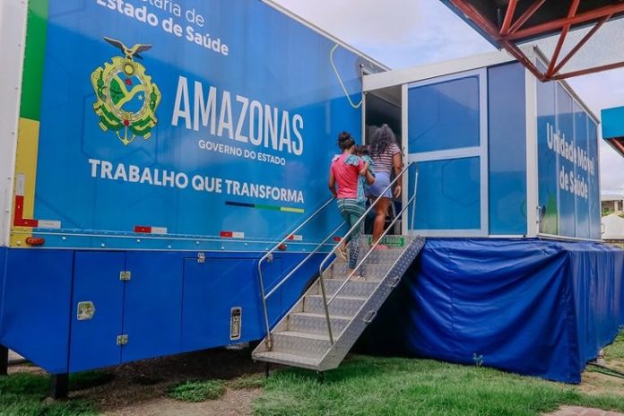 O Governo do Amazonas está levando as Carretas de Apoio à Saúde para o interior do estado pela primeira vez.