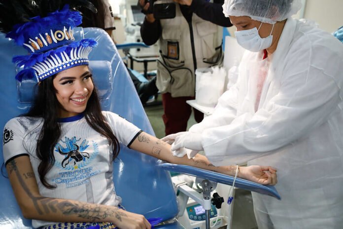 O Boi-Bumbá Caprichoso foi o vencedor da Campanha Junho Azul e Vermelho 2025, desafio promovido pela Hemoam.