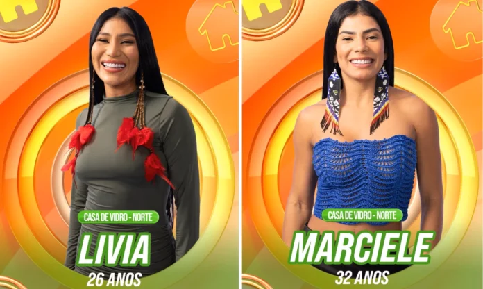 Marciele Albuquerque e Lívia Cristina disputam vaga na Casa de Vidro do BBB 26 em Manaus, levando a rivalidade de Caprichoso e Garantido ao reality.