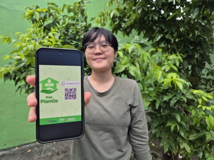 O serviço Disk Plantio leva mudas e suporte técnico para a frente do seu imóvel em Manaus.