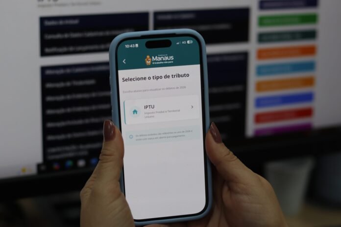 IPTU 2026 em Manaus pode ter até 10% de desconto para pagamento em cota única até 16 de março pelo aplicativo Manaus Atende.