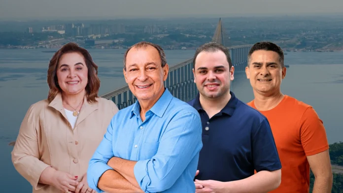 Pesquisa Quaest mostra Omar Aziz à frente no Amazonas, seguido por Roberto Cidade, Maria do Carmo e David Almeida.