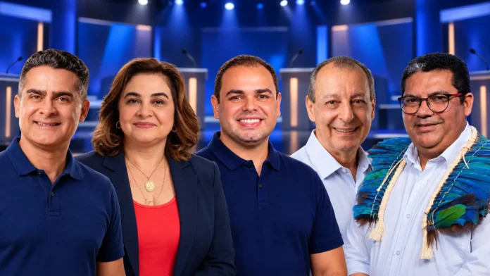Debate ao Governo do Amazonas acontece nesta terça (29), às 21h55. Veja candidatos, regras, horários e onde assistir à transmissão.