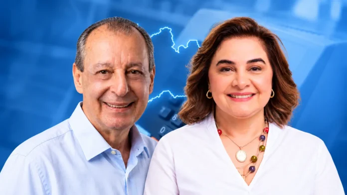 Pesquisa Projeta mostra Omar Aziz com 57,68% e Maria do Carmo com 42,32% dos votos válidos no segundo turno para o Governo do Amazonas.