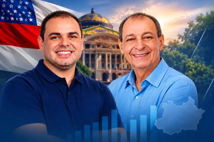 Pesquisa Real Time Big Data mostra Roberto Cidade com 45% contra Omar Aziz e Maria do Carmo e 50% contra David Almeida no Amazonas.