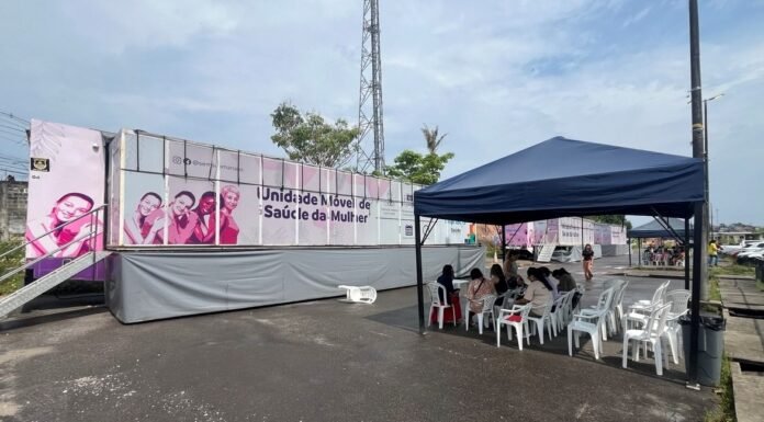 Unidades móveis oferecem mamografia gratuita em Manaus até 30 de outubro, no shopping Phelippe Daou, com atendimento sem agendamento prévio.